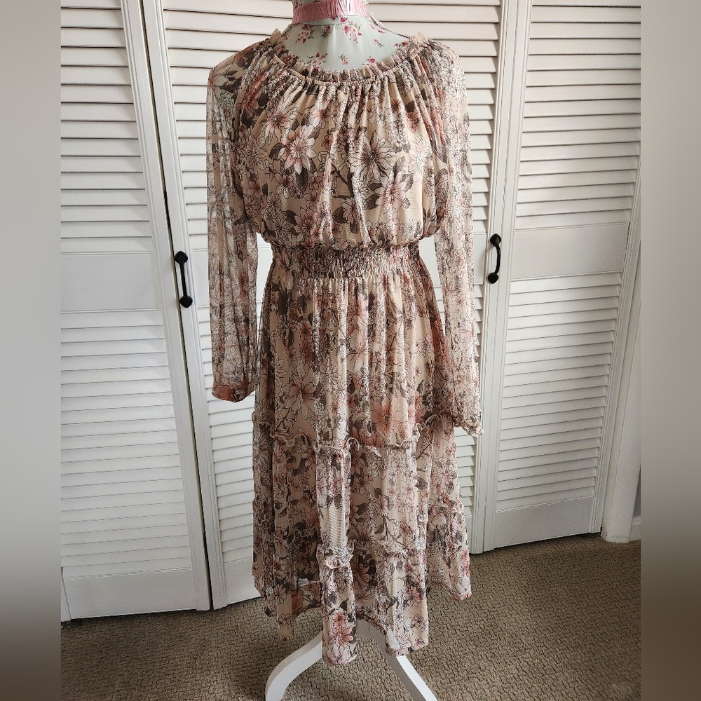 Kate and Lilly Floral Midi Dress